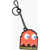 DSQUARED2 Faux Leather Keyring With Pac-Man Pendant Multicolor