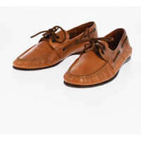 Pantofi de navigatie Solid Color Leather Boat Deck Shoes Barbati