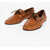 CORNELIANI Solid Color Leather Boat Deck Shoes Brown