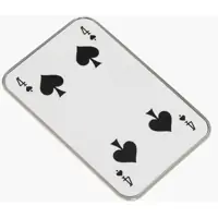 Caciuli Mm6 Brass Hair Clip With Playing Card-Shaped Design Femei