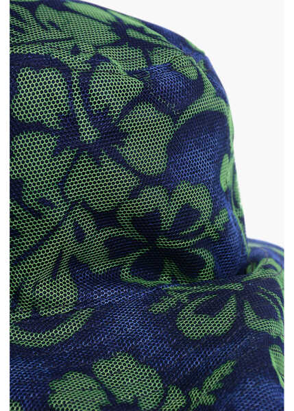 Caciuli DSQUARED2 Two-Tone Floral Patterned Floppy Hat Blue Femei (BM 18605434) 4