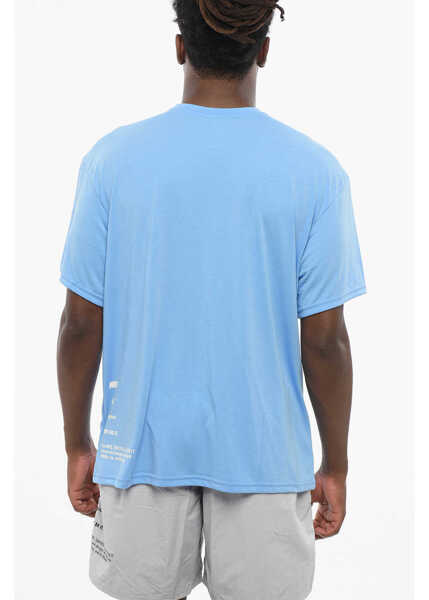 Tricouri Nike Swim Solid Color Dri-Fit Crew-Neck T-Shirt With Printed Logo Blue Barbati (BM 18605443) 2