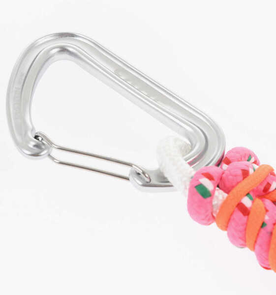 Brelocuri DSQUARED2 Fabric Keyring With Carabiner Maxi With Leather Details Multicolor Femei (BM 18605494) 3