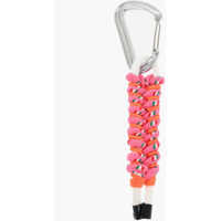 Brelocuri DSQUARED2 Fabric Keyring With Carabiner Maxi With Leather Details
