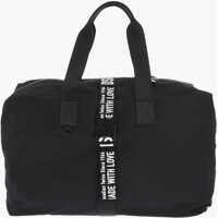 Genti de voiaj de mana Solid Color Cordura Fabric Made With Love Duffle Bag With Lo Barbati