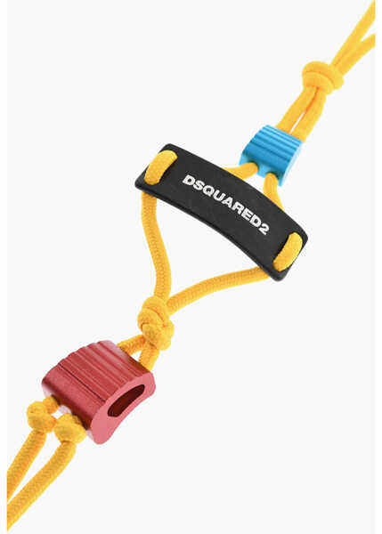 Brelocuri DSQUARED2 Fabric Keyring With Carabiner Maxi Multicolor Barbati (BM 18605521) 2
