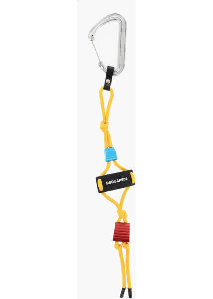 Brelocuri DSQUARED2 Fabric Keyring With Carabiner Maxi Multicolor Barbati (BM 18605521) 1