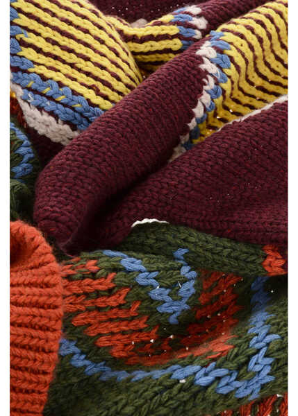 Esarfe DSQUARED2 Multicolor Wool Blend Scarf Multicolor Barbati (BM 18605545) 2