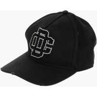 Caciuli Solid Colour Cap With Rhinestone And Beaded Detail Femei