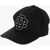 DSQUARED2 Solid Colour Cap With Rhinestone And Beaded Detail Black