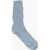 DSQUARED2 Solid Color Linen Long Socks Light Blue
