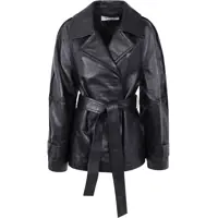 Geci de piele ROHE Double-breasted leather Jacket