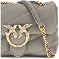 Genti de umar Pinko Dama - Genti de umar Pinko Love Baby Shoulder Bag GRIGIO ASFALTO 1 - ANTIQUE GOLD Femei (BM 18605692) - B-mall.ro