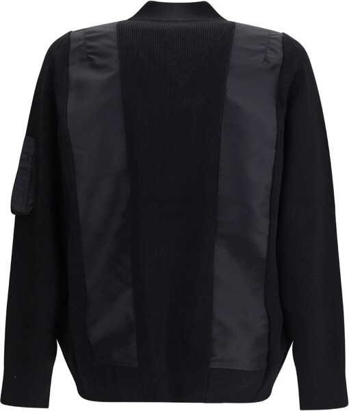 Jachete Sacai Zip paneled Jacket BLACK Barbati (BM 18605701) 2