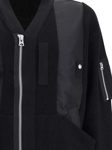 Jachete Sacai Zip paneled Jacket BLACK Barbati (BM 18605701) 3