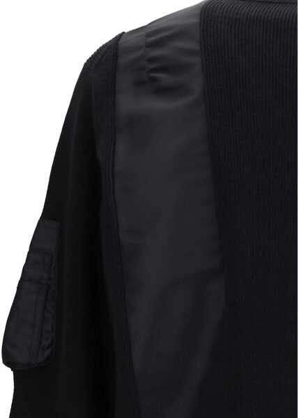 Jachete Sacai Zip paneled Jacket BLACK Barbati (BM 18605701) 4