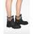 Burberry Marsh Stamp rubber Ankle Boots BLACK