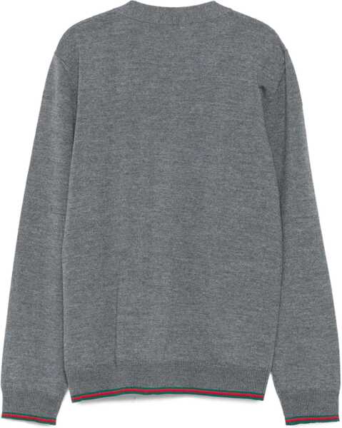 Cardigane Gucci Cardigan for boy GREY/GREEN/RED Baieti (BM 18605731) 2