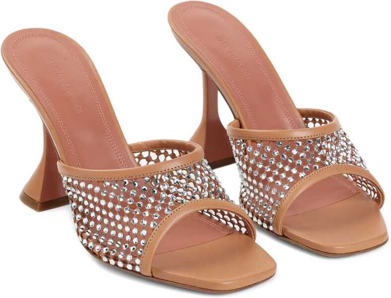 Sandale AMINA MUADDI Lupita Crystal Sandals LATTEWHITE CRYSTAL Femei (BM 18605767) 2