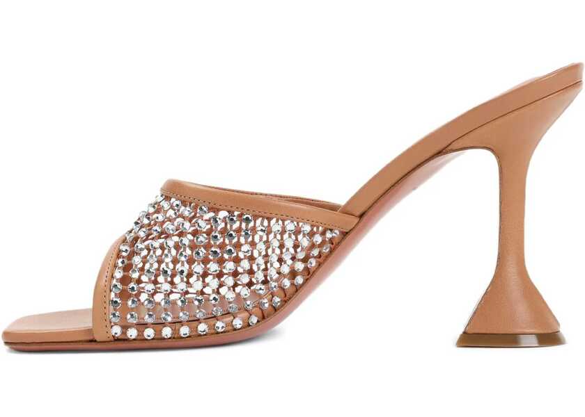 Sandale AMINA MUADDI Lupita Crystal Sandals LATTEWHITE CRYSTAL Femei (BM 18605767) 3