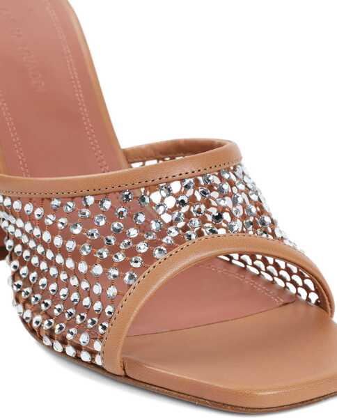 Sandale AMINA MUADDI Lupita Crystal Sandals LATTEWHITE CRYSTAL Femei (BM 18605767) 4