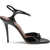 AMINA MUADDI Patent-leather Adut Sandal BLACK+WHITE CRYSTAL