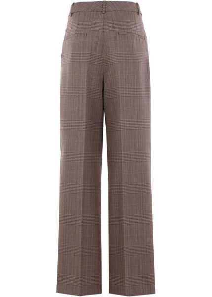 Pantaloni casual ROHE Prince of wales Wide leg Pants PRINCE OF WALES Femei (BM 18605803) 2