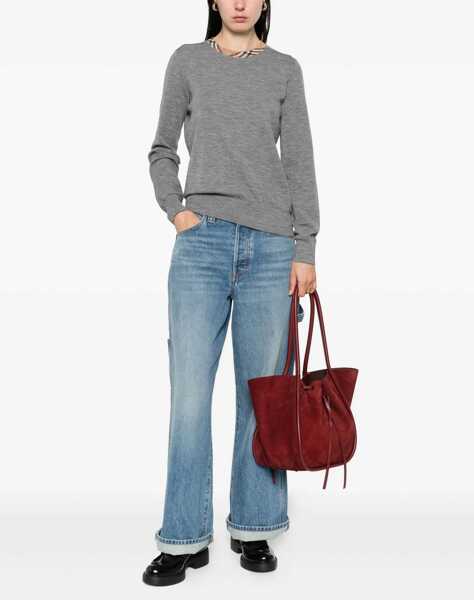 Pulovere casual Burberry Knit Roundneck GREY Femei (BM 18605815) 2