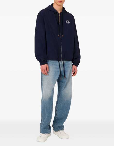 Jachete Moschino Waterproof Jacket Fantasia Blu Barbati (BM 18605830) 2