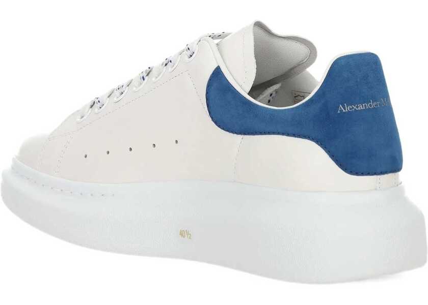 Sneakers Alexander McQueen Leather Sneakers WHITE/PARIS BLUE Barbati (BM 18605836) 4