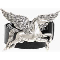 Curele DSQUARED2 Vintage Effect Leather Maxi Belt 40Mm