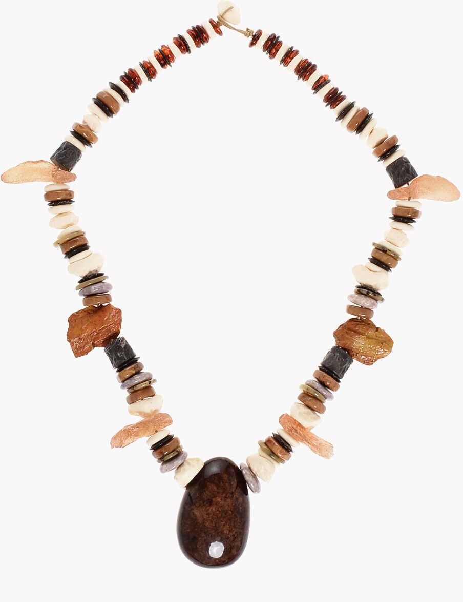 Coliere DSQUARED2 Multicolor Necklace With Maxi Rock Pendant Multicolor Femei (BM 18605884) 1