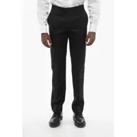 Pantaloni eleganti Virgin Wool Mantua Pants With Concealed Closure Barbati