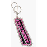 Brelocuri DSQUARED2 Metal Keyring With Jewels And Embossed Logo