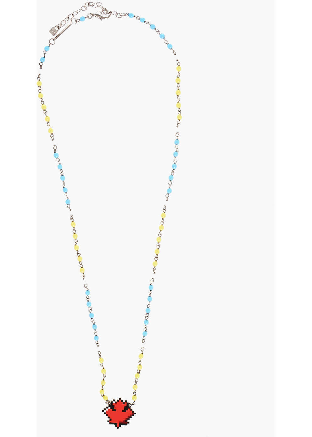 Coliere DSQUARED2 Beaded Necklace With Leaf Pendant Multicolor Barbati (BM 18605929) 1