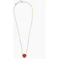 Coliere DSQUARED2 Beaded Necklace With Leaf Pendant
