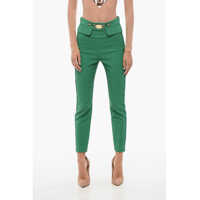 Pantaloni casual Carrot Fit Pants With Logoed Detail Femei