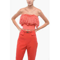 Bluze Fringed Bodice Top Femei