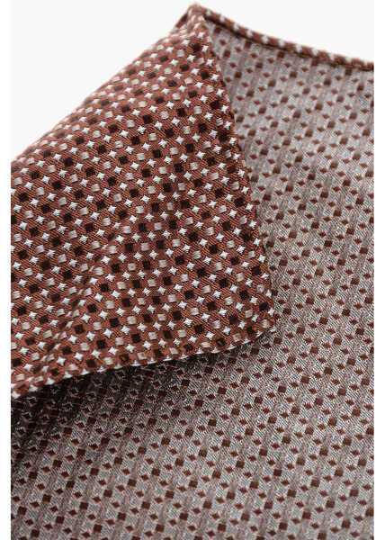 Esarfe DSQUARED2 Emboidered Silk Pocket Square Brown Barbati (BM 18605956) 3