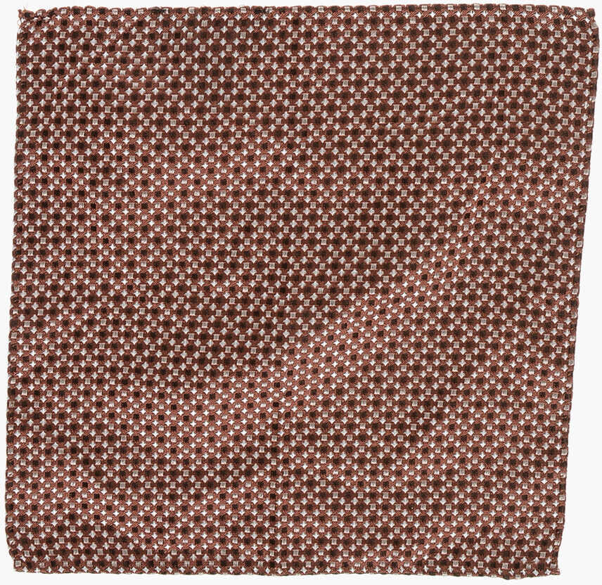 Esarfe DSQUARED2 Emboidered Silk Pocket Square Brown Barbati (BM 18605956) 1