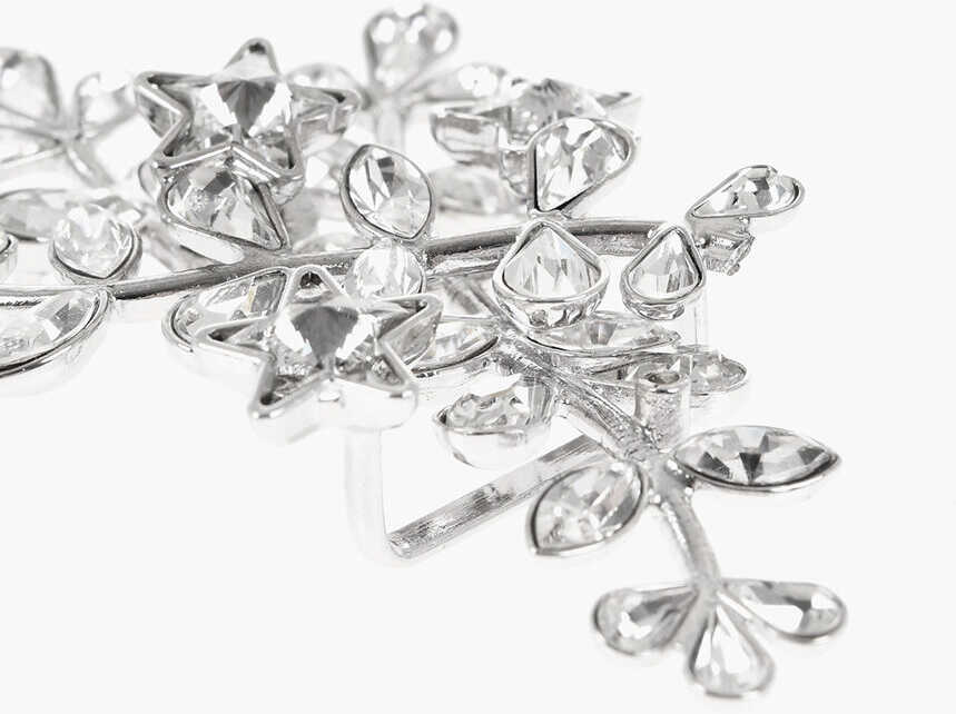 Bijuterii DSQUARED2 Jewels Floral Motif Pin Silver Femei (BM 18605974) 3