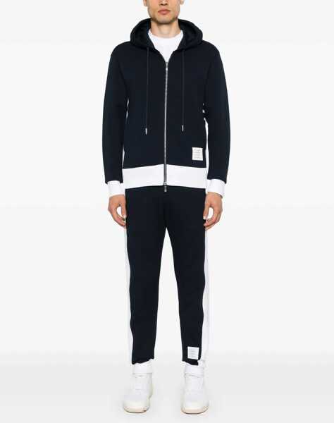 Bluze de trening Thom Browne Cotton Hoodie NAVY Barbati (BM 18606073) 2