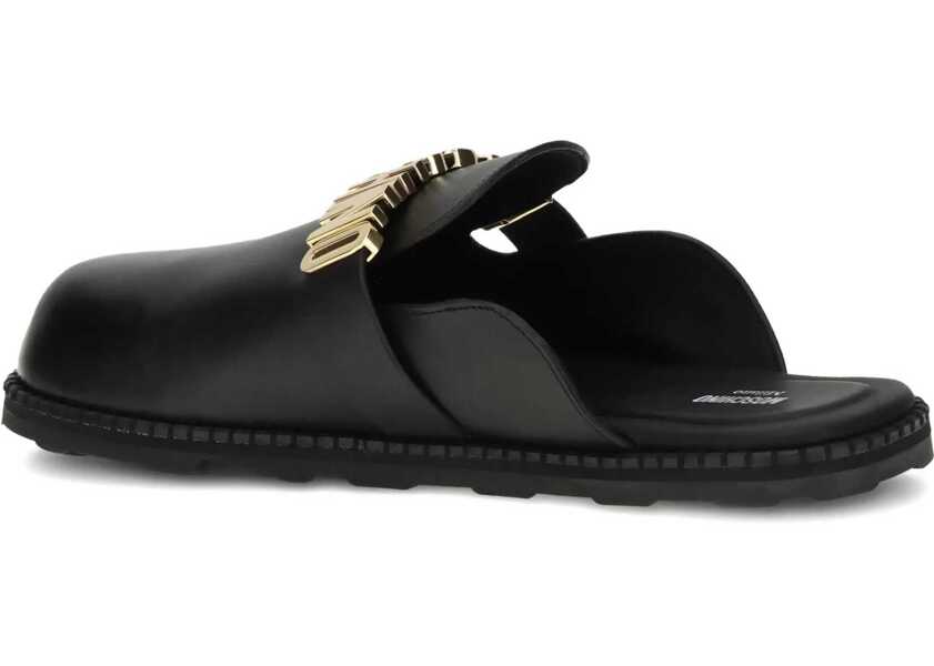 Sandale Moschino Logo Mules NERO Femei (BM 18606121) 3