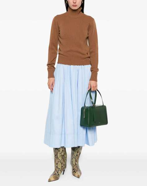 Pulovere AMI Paris Ami De Coeur Turtleneck Sweater NOISETTE Femei (BM 18606136) 2