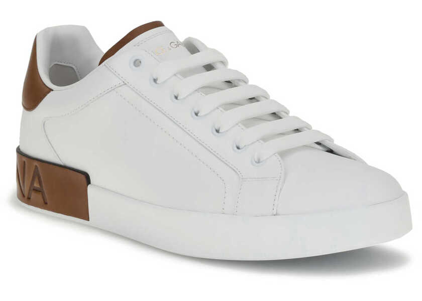 Sneakers Dolce & Gabbana Portofino Sneakers BIANCO/CUOIO Barbati (BM 18606139) 2