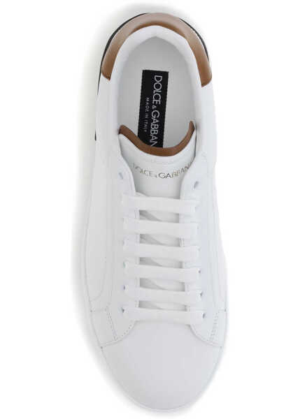Sneakers Dolce & Gabbana Portofino Sneakers BIANCO/CUOIO Barbati (BM 18606139) 4