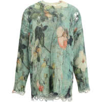 Pulovere Floral printed Sweater Femei