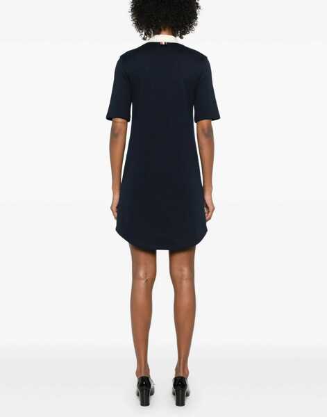 Tricouri Polo Thom Browne Short polo Dress NAVY Femei (BM 18606151) 4