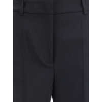 Pantaloni Dama - Pantaloni casual P.A.R.O.S.H. Silk sideband Pant NERO Femei (BM 18606154) - B-mall.ro