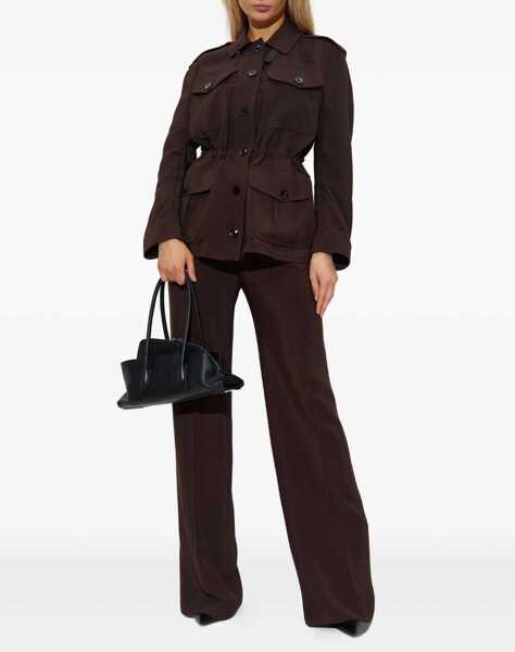 Pantaloni casual Tom Ford Wide Leg Pants DARK CHOCOLATE Femei (BM 18606184) 2